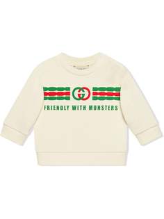Gucci Kids толстовка с принтом GG