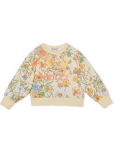 Gucci Kids толстовка с вышивкой Gucci Tennis