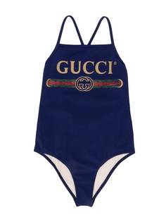 Gucci Kids купальник с логотипом