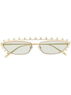 Marc Jacobs Eyewear декорированные солнцезащитные очки в оправе кошачий глаз