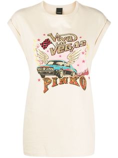 Pinko декорированная футболка с укороченными рукавами-кап