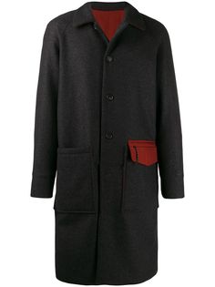 Kenzo однобортное пальто