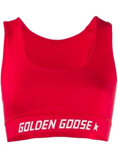 Golden Goose спортивный бюстгальтер с логотипом