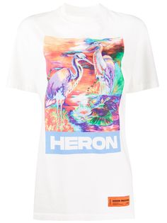 Heron Preston футболка с графичным принтом