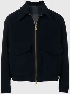 Ami Paris куртка-бомбер с накладными карманами