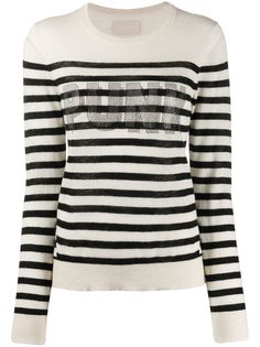 Zadig&Voltaire джемпер узкого кроя в полоску
