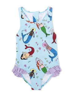 Stella McCartney Kids купальник с принтом