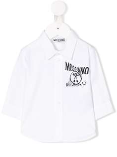 Moschino Kids рубашка с логотипом