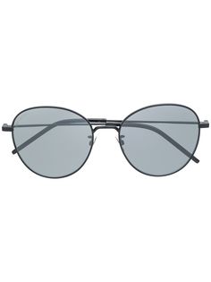 Saint Laurent Eyewear солнцезащитные очки в круглой оправе с затемненными линзами