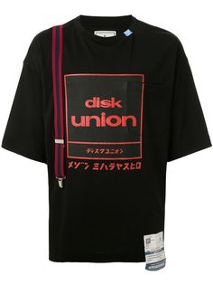 Maison Mihara Yasuhiro футболка с короткими рукавами и надписью