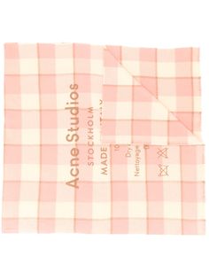 Acne Studios клетчатый шарф Cassiar