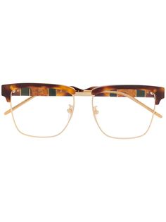 Gucci Eyewear солнцезащитные очки в оправе Clubmaster