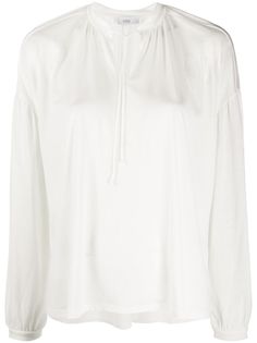 Closed блузка с завязками на воротнике