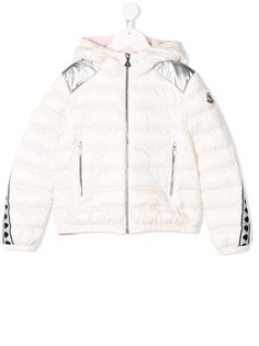 Moncler Kids пуховик с капюшоном
