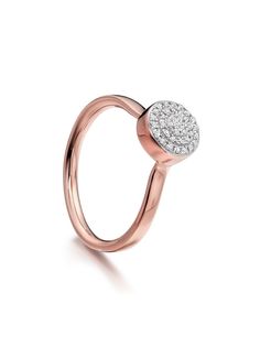 Monica Vinader RP Fiji diamond button ring