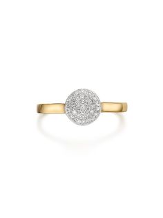 Monica Vinader GP Fiji button diamond ring