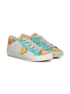 Philippe Model Kids кеды с тиснением под крокодила