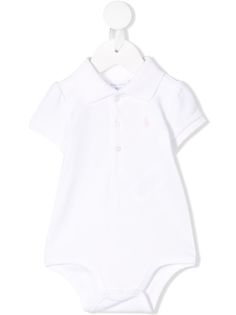 Ralph Lauren Kids боди с вышитым логотипом и воротником-поло