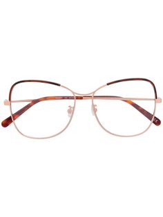 Stella McCartney Eyewear очки в массивной оправе черепаховой расцветки