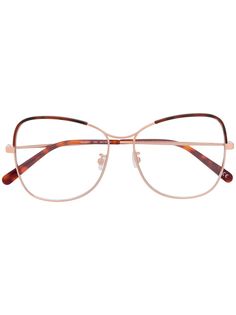 Stella McCartney Eyewear очки в массивной оправе черепаховой расцветки