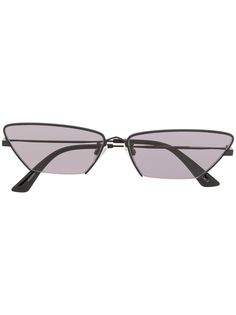 McQ Alexander McQueen солнцезащитные очки в оправе кошачий глаз с вырезами