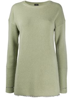 Joseph свитер с эффектом металлик и удлиненными манжетами