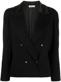Versace Pre-Owned двубортный пиджак свободного кроя