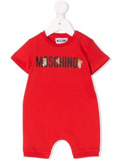 Moschino Kids ромпер с логотипом