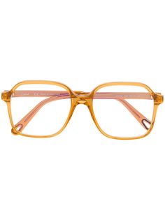 Chloé Eyewear очки в массивной квадратной оправе