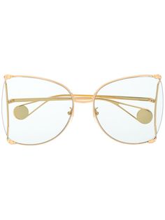 Gucci Eyewear солнцезащитные очки в оправе бабочка