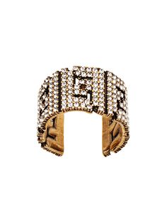 Fendi декорированное кольцо с логотипом FF