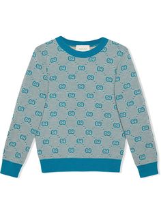 Gucci Kids джемпер с узором GG
