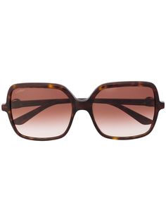 Cartier Eyewear солнцезащитные очки C Décor в квадратной оправе