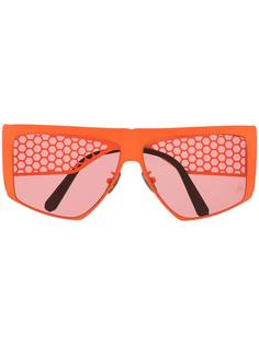 Philipp Plein солнцезащитные очки с сетчатыми дужками