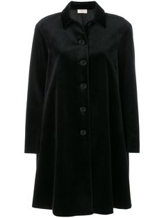 Sara Battaglia классическое бархатное пальто