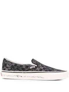 Vans слипоны TV Static из коллаборации с Jim Goldberg