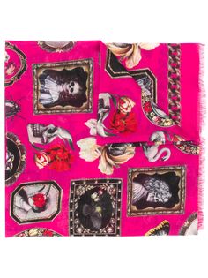 Alexander McQueen платок Curiosities с принтом