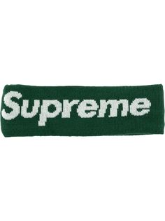 Supreme повязка на голову New Era с логотипом