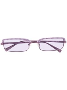 Linda Farrow солнцезащитные очки в квадратной оправе