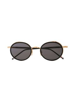 Thom Browne Eyewear солнцезащитные очки в круглой оправе