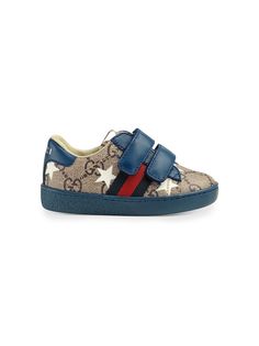 Gucci Kids кеды Ace GG на липучках