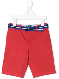 Ralph Lauren Kids шорты чинос с контрастным поясом