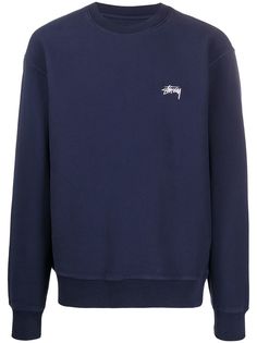 Stussy толстовка с вышитым логотипом