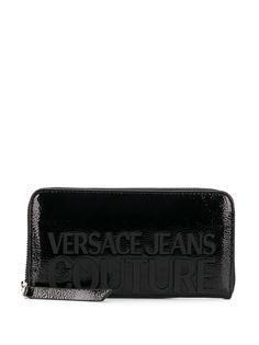 Versace Jeans Couture кошелек с круговой молнией и логотипом