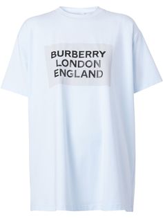 Burberry футболка оверсайз с логотипом