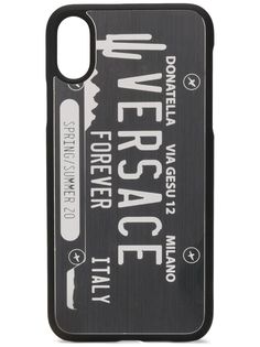 Versace чехол License Plate Logo для iPhone X/XS