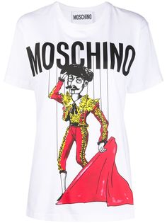 Moschino футболка с принтом