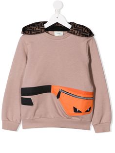 Fendi Kids худи с принтом Bag Bug bag