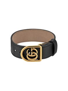 Gucci кожаный браслет с логотипом