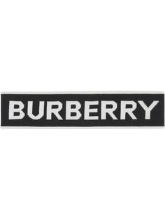 Burberry повязка на голову вязки интарсия с логотипом
